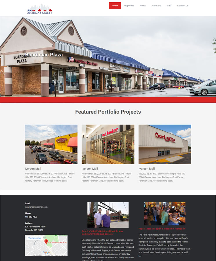 americas-realty-commercial-real-estate-web-design-baltimore