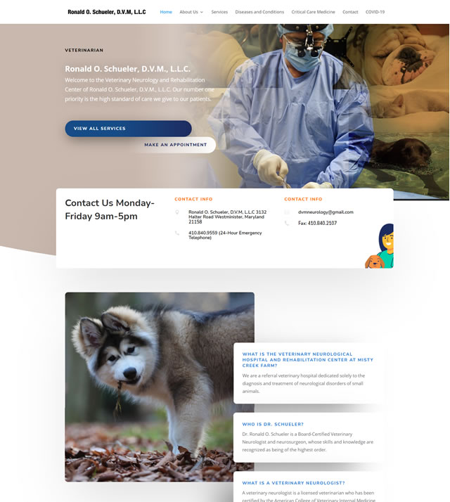 veterinarian-web-design-seo-maryland-web-design