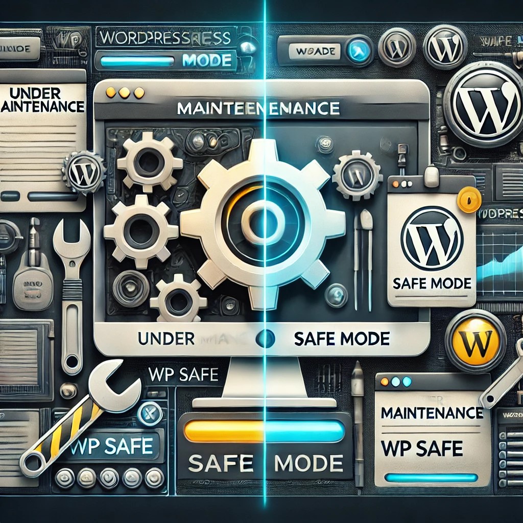 wordpress-website-maintenance-vs-safe-mode