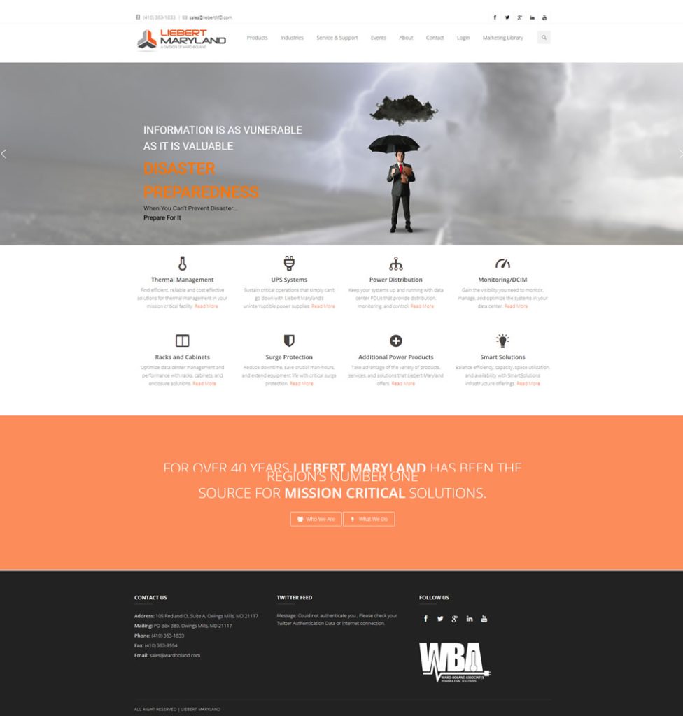 Baltimore-web-design-Vertiv-ai-data-centers